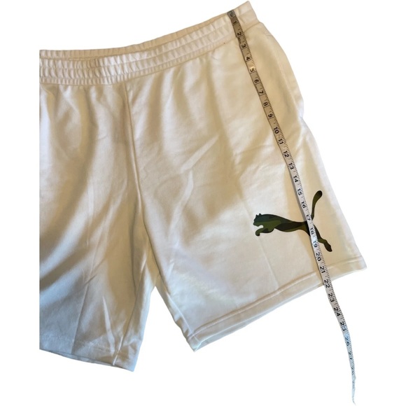 Men’s Shorts Plus Size 3XL PUMA Camo Element Cat Shorts White - Picture 4 of 11